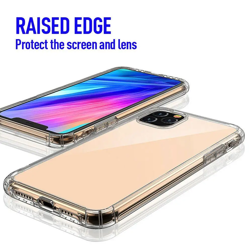 Взрывозащищенный прозрачный стеклянный чехол для телефона iPhone 11 Pro Max поддержка