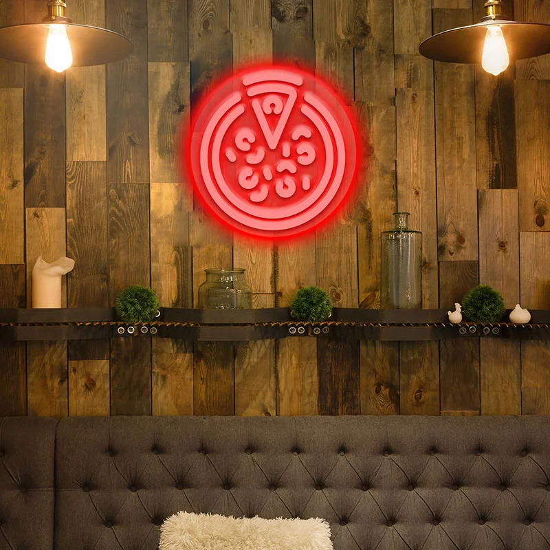 

Customize LED Neon Sign Lights Light Music for Home House Room Decor Lighting Plate Sconce Pizza Logo Indoor Design Neon Signs