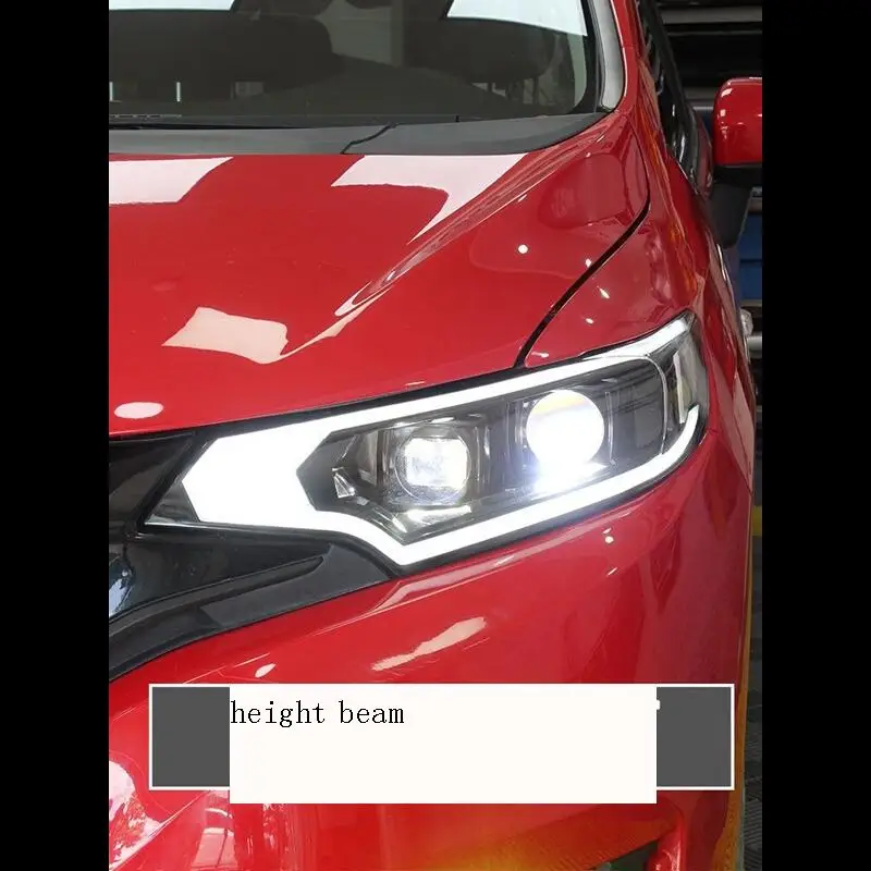 

Automobiles Drl Side Turn Signal Led Assessoires Lamp Headlight Car Light Assembly 2014 2015 2016 2017 2018 FOR Honda Fit