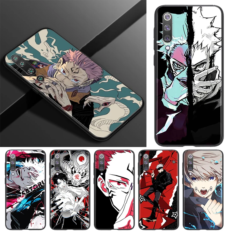

Jujutsu Kaisen Satoru Gojo anime Silicone For Xiaomi Mi 11i 11 10T 10i 9T 9 Note 10 Ultra Lite Pro 5G SE Black Soft Phone Case