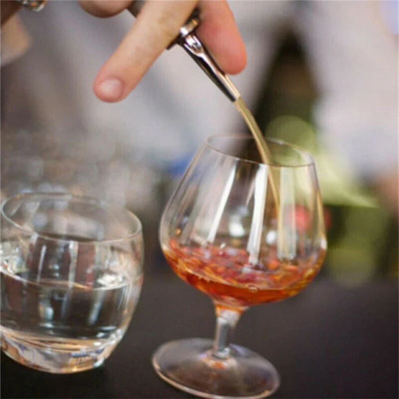 

10pcs Bottle Pourer Olive Oil Dispenser Vinegar Bottle Stainless Steel Wine Spout K888