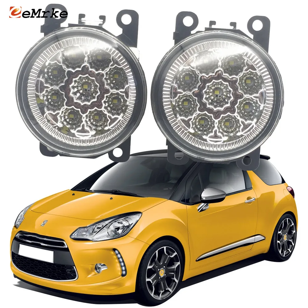 

2 шт., галогенные светодиодные противотуманные фары для Citroen DS3 DS 3 2010 2011 2012 2013 2014 2015 H11 12 В
