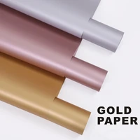 18pcs double sided gold paper florist supplies pearlescent waterproof glitter ouya paper rose bouquet flower wrapping material