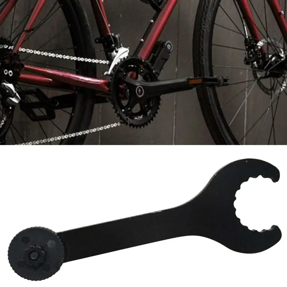 

65% Discounts Hot! Crankset Wrench Integral Structure Abrasion-resistant HRC45 Hardness Portable Bike Crankset Spanner for