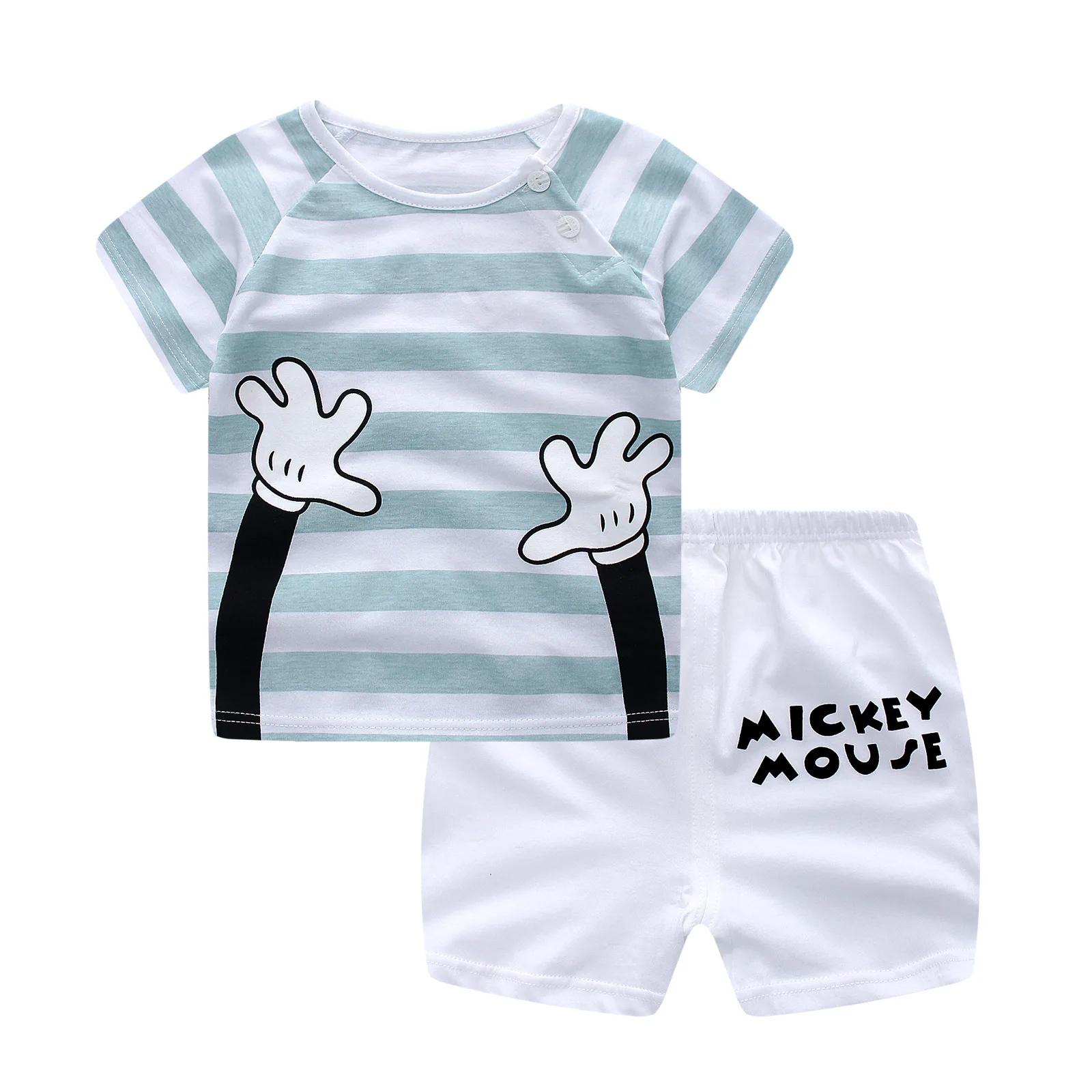 80-130cm Summer Baby Boy Clothes Cute Whale Children's Sets T-Shirt Denim Pants Cotton Kids Boys Children Clothing | Детская одежда