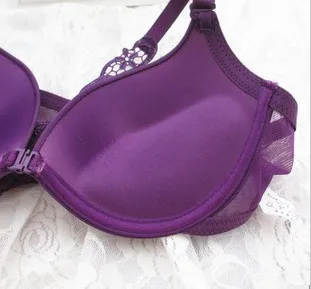 Женский бюстгальтер с чашками пуш ап и застежкой спереди|Бюстгальтеры| |