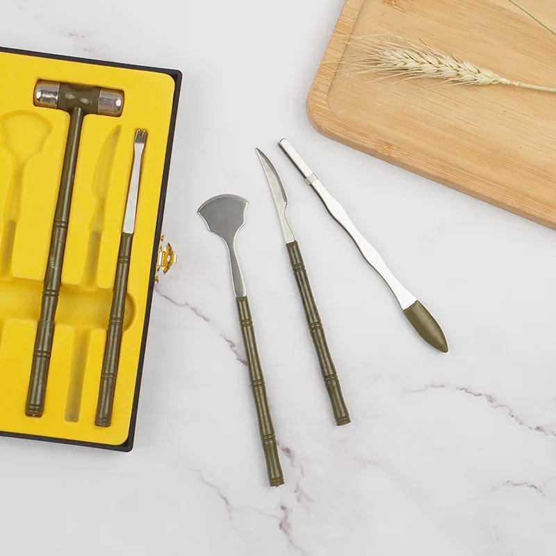 Молотки нож 8 шт. набор инструментов для морепродуктов с чехлом хранения