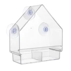 Акриловая прозрачная вспышка с присоской и съемным раздвижным лотком для семян