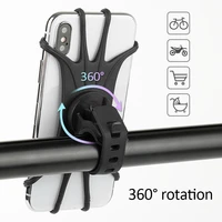 K05 Bicycle Phone Holder Moto Mobile Holders Silicone Bike Handle-Bar Universal Mount Durable Secure Super Elastic Bike Rack