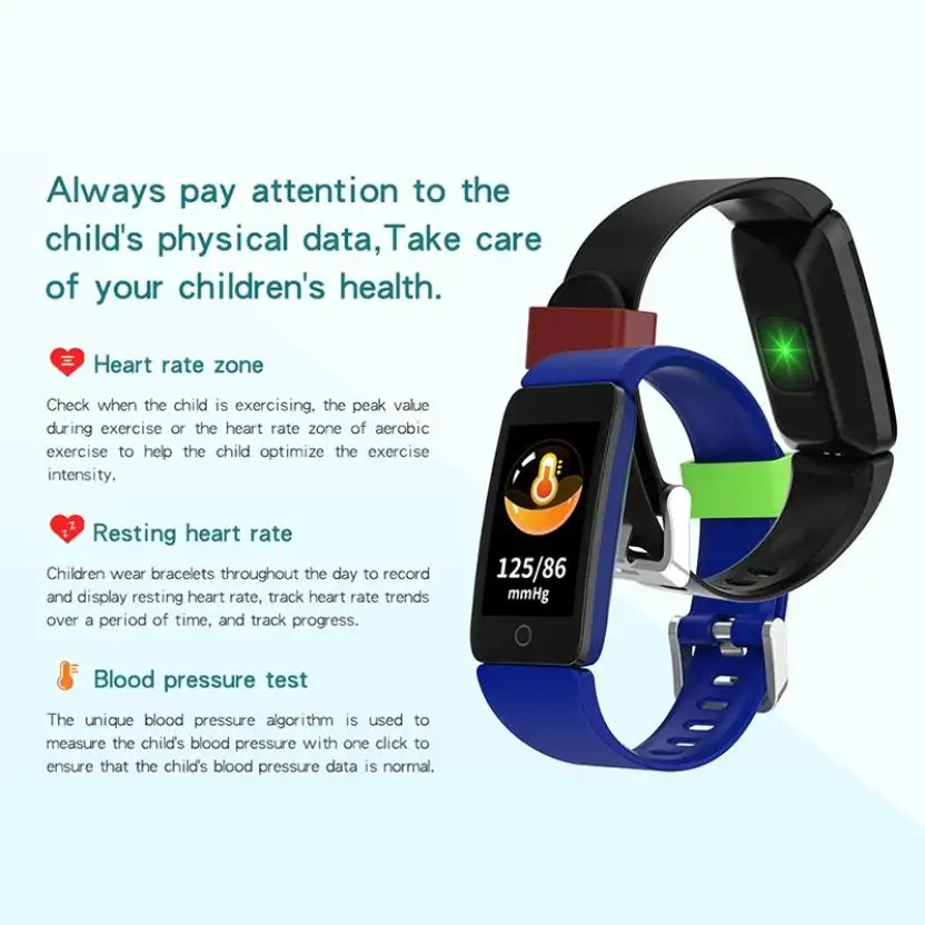 

T11 Smart Bracelet Kids 1.08 inch Full Touch Message Call Reminder Heart Rate Blood Pressure Sport Fitness Tracker Wristband