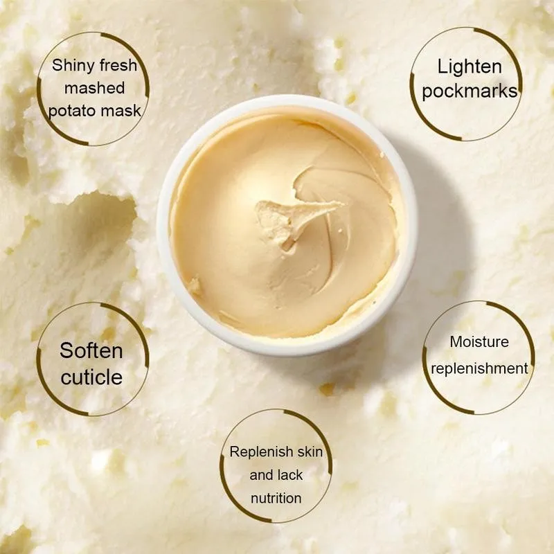 

100ml Mashed Potato Mask Shrink Pores Oil Control Mud Mask Deep Cleansing Mashed Potato Mask Skin Care Secrum