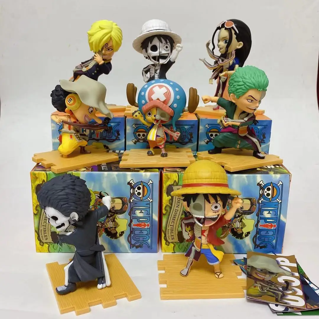 

Semi-anatomical One Piece Luffy Sauron 6 Styles + 2 Hidden Styles Blind Box 11CM Children's Toys Cartoon Characters Collectibles