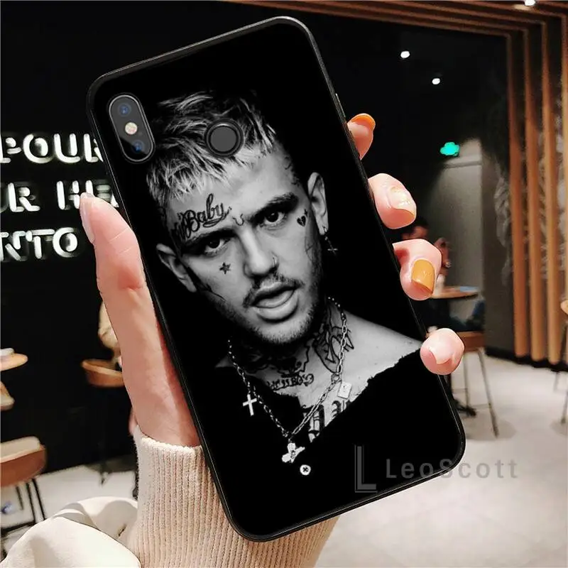 

Hip Hop Rapper Lil Peep Phone Case For Xiaomi Redmi Note 4 4x 5 6 7 8 pro S2 PLUS 6A PRO Cover Funda Shell Coque