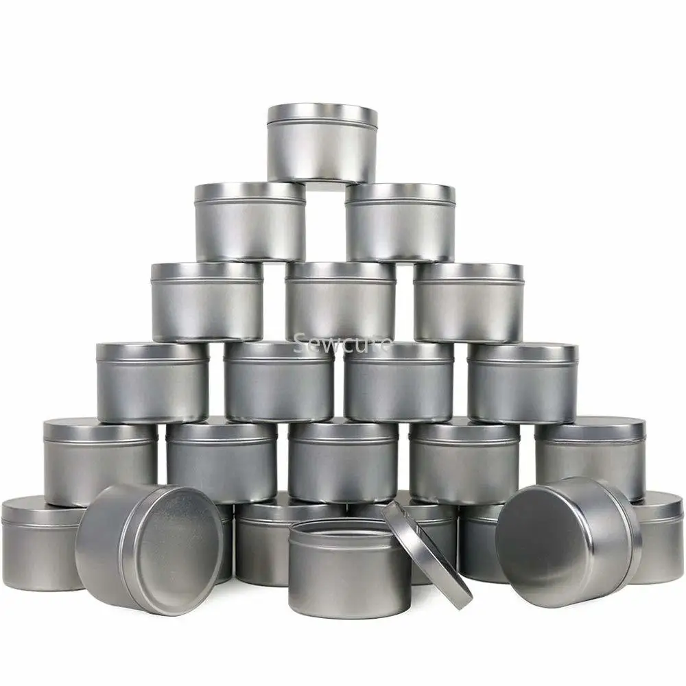 

15pack Candle Tins Metal Empty Candle Jar Containers Slip-On Lids for Candle Making Party Favors Food Spices Balms Gels Storage