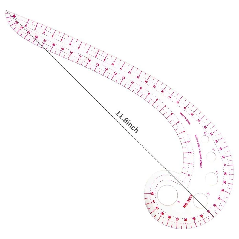 Sewing Ruler Set (4 Pcs) - Metric French Curve Pattern Grading Dressmaking Drawing Drafting Measure Template Too | Дом и сад
