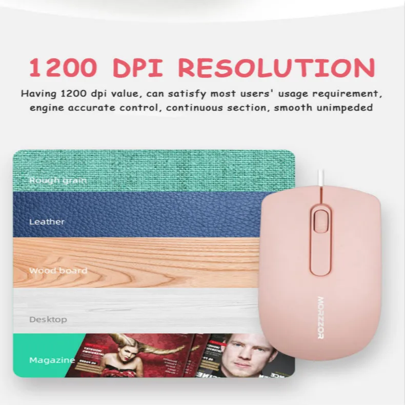 

1200DPI Wired USB Game Mouse Mute Optical Computer Mouse Mini Mic In Home or Office for PC Laptap Computer Scroll Wheel TXTB1
