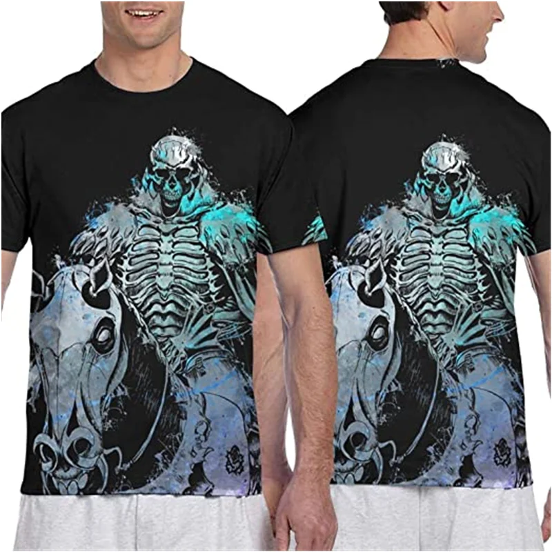 

Mens Musical Double Full Printed Tee retro t shirt harajuku Men's short sleeve