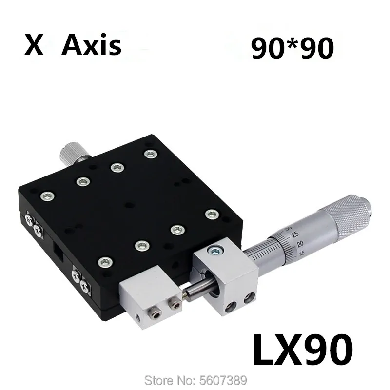 Ось X 90x90 мм платформа для обрезки ручные Линейные Этапы настройки подшипника