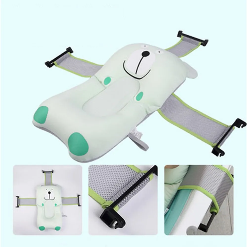 Baby Shower Portable Air Cushion Bed Babies Infant Bath Pad Non-Slip Bathtub Mat NewBorn Safety Security Seat Support | Мать и ребенок