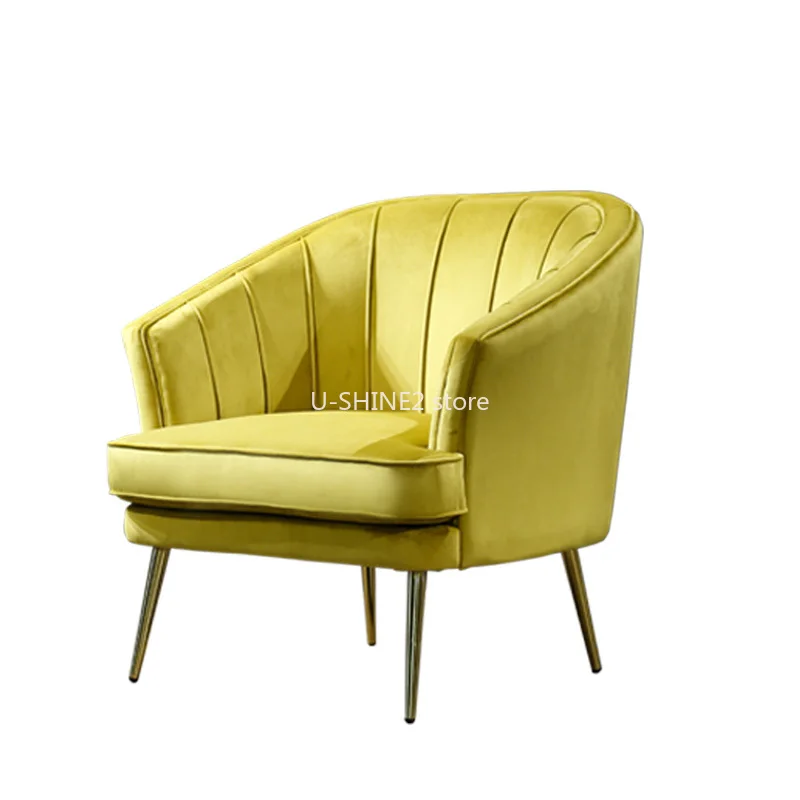 U-BEST Европейский Стиль удобные одноместное кресло в форме яйца из золотистого