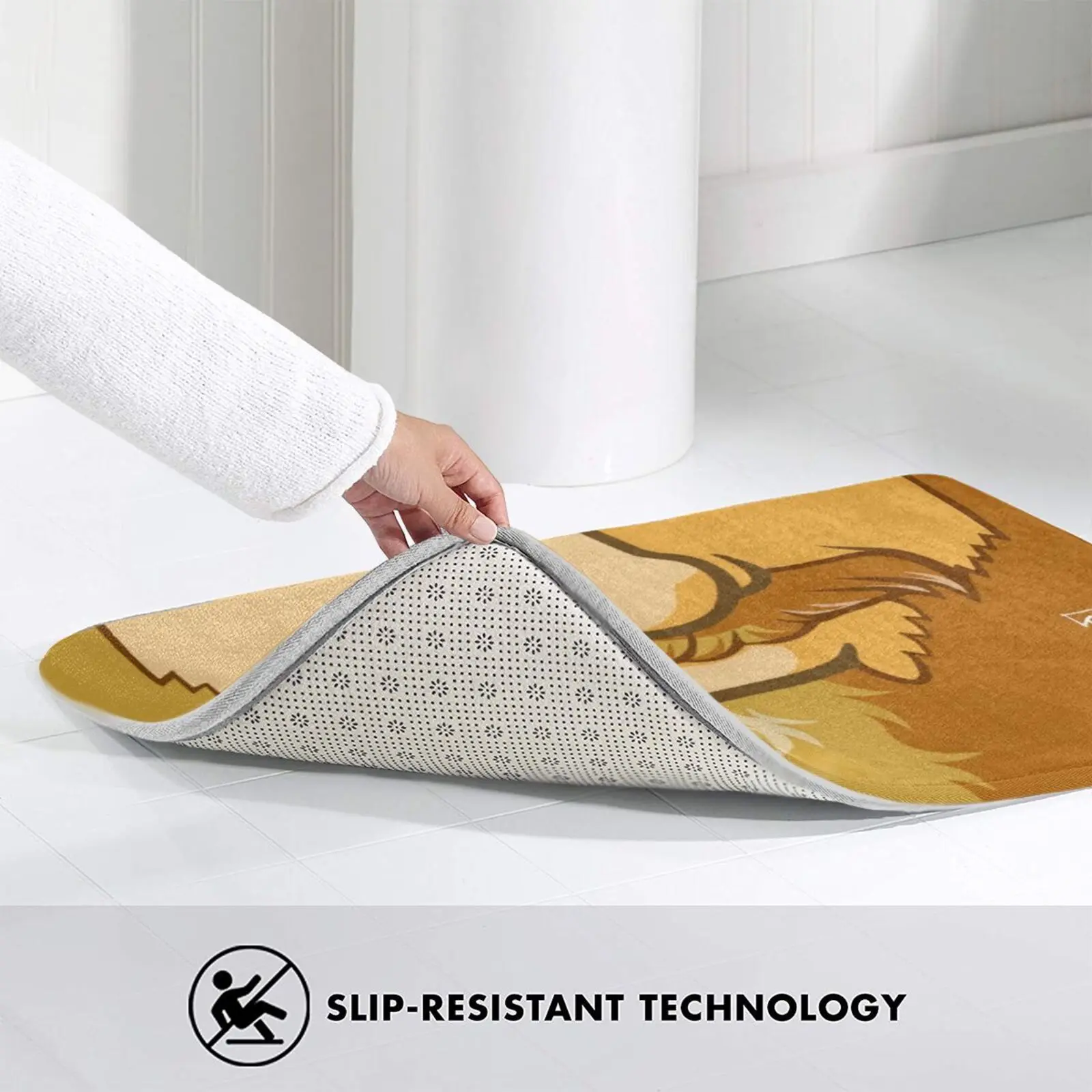 Папе Майк любит горы коврик нескользящий для входной двери в спальню Bobobear Bobobearart