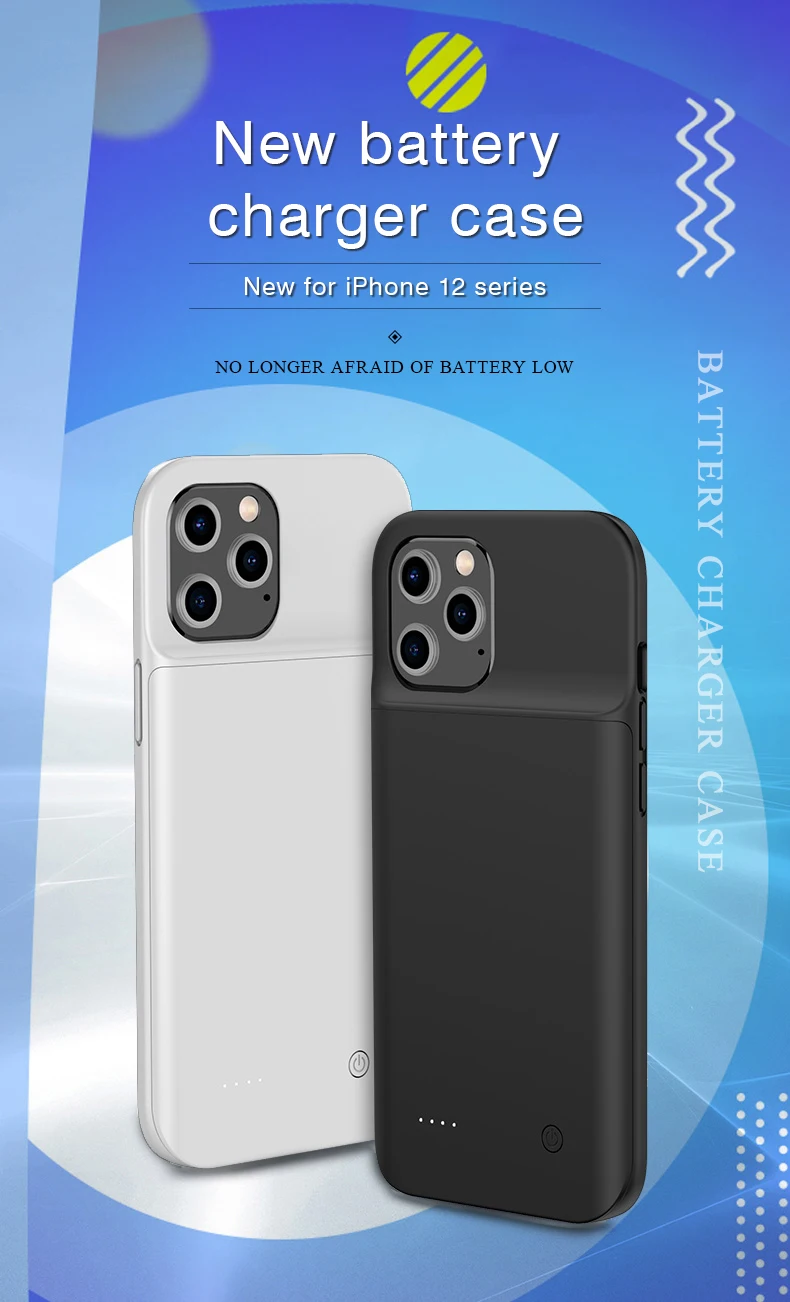 

Battery Charger Case For iPhone 12 12mini 12Pro 12Promax SE2020 Universal Portable Power Bank Charger Charging