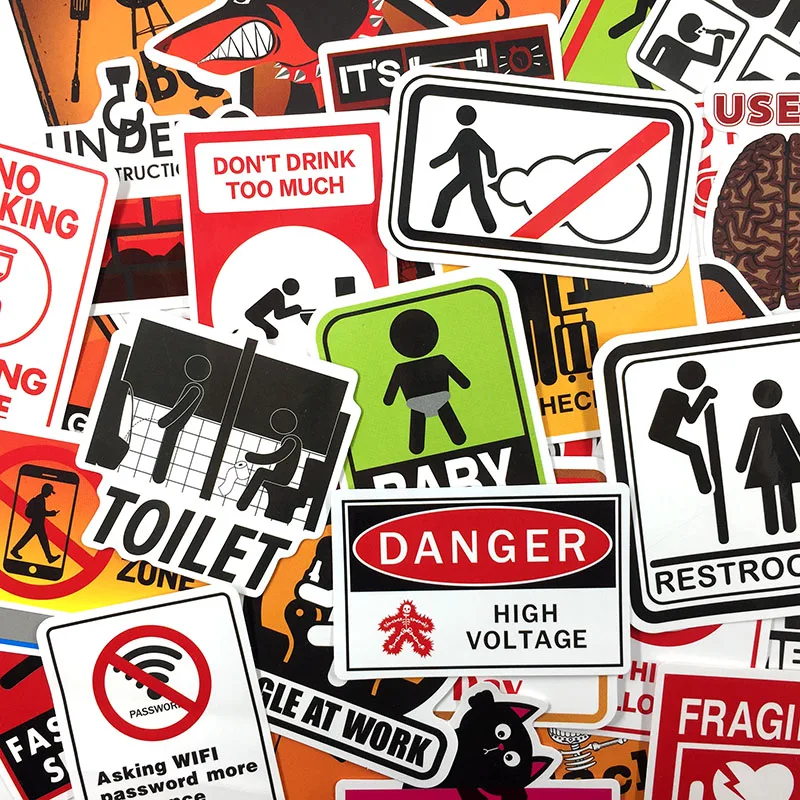 10/50 шт./упак. водонепроницаемый стикер для багажа скейтборда телефона ноутбука