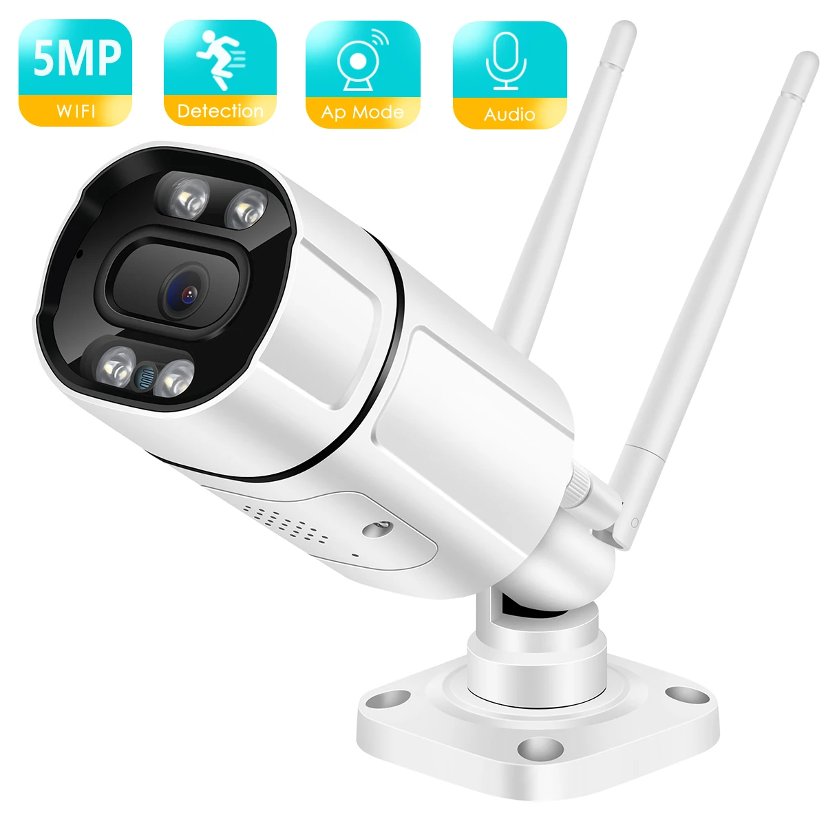 IP-камера BESDER наружная 5 МП 1080P HD с ИК-подсветкой ночным видением | Безопасность и