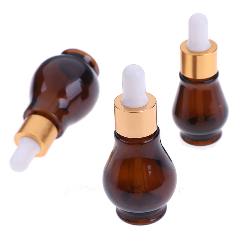Стеклянный многоразовый контейнер флакон капельница из янтарного стекла