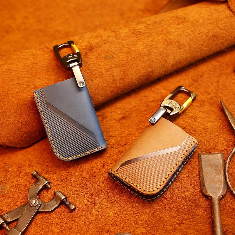 Handmade Leather Car Keychain Cover For Lynk&ampCo 05 Key Case New | Card &amp ID Holders