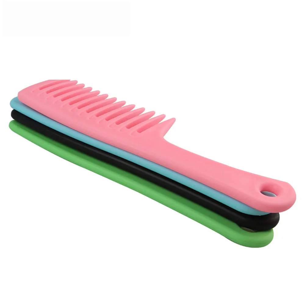 

Large Wide Tooth Combs Of Hole Handle Detangling Reduce Hair Loss Comb Pro Hairdress Salon Curly Hair Comb Styling Tools