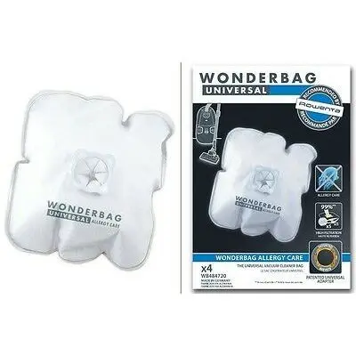 ROWENTA ENDURA WB484720 WONDERBAG универсальный уход за аллергией 4 мешка|Запчасти для пылесоса|