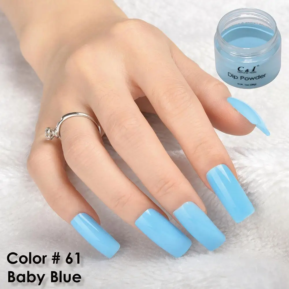 28 г Dip порошок Цвет № 61 # Baby Blue Color System|Акриловые порошки и жидкости| |