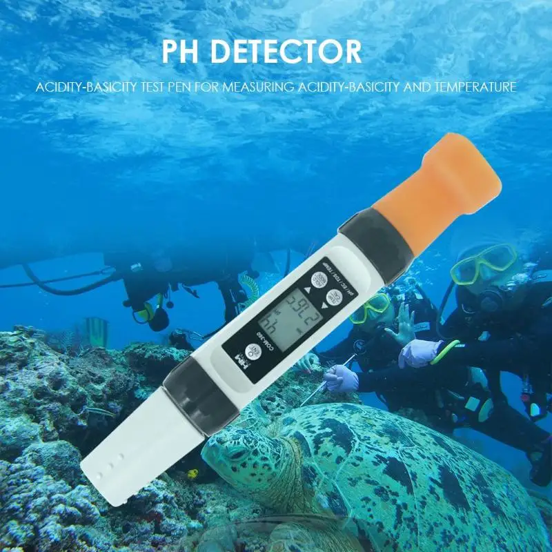 HM PH 200 ЖК цифровой дисплей Водонепроницаемый температура рН метр детектор ph для