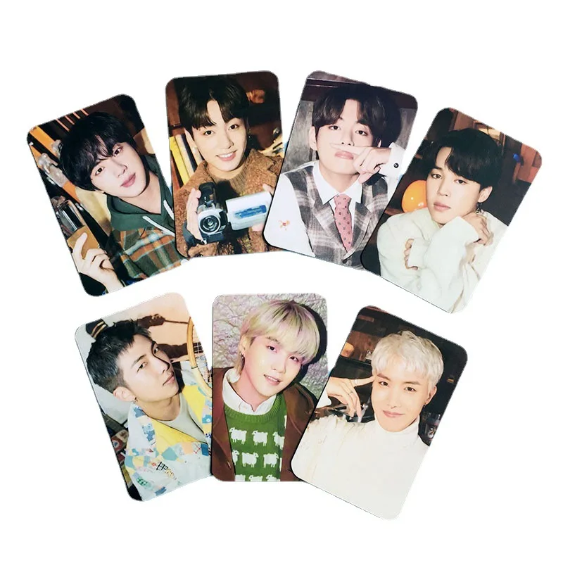 

7Pcs/Set Kpop Bangtan Boys Photocard New Album 2021 Holiday Collection Photo Print Cards Poster Picture Lomo Card Fans Gifts