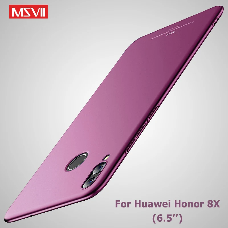 Чехол для Honor 8X тонкий матовый чехол Msvii Huawei Max 8A Жесткий из поликарбоната 8 Lite 8C