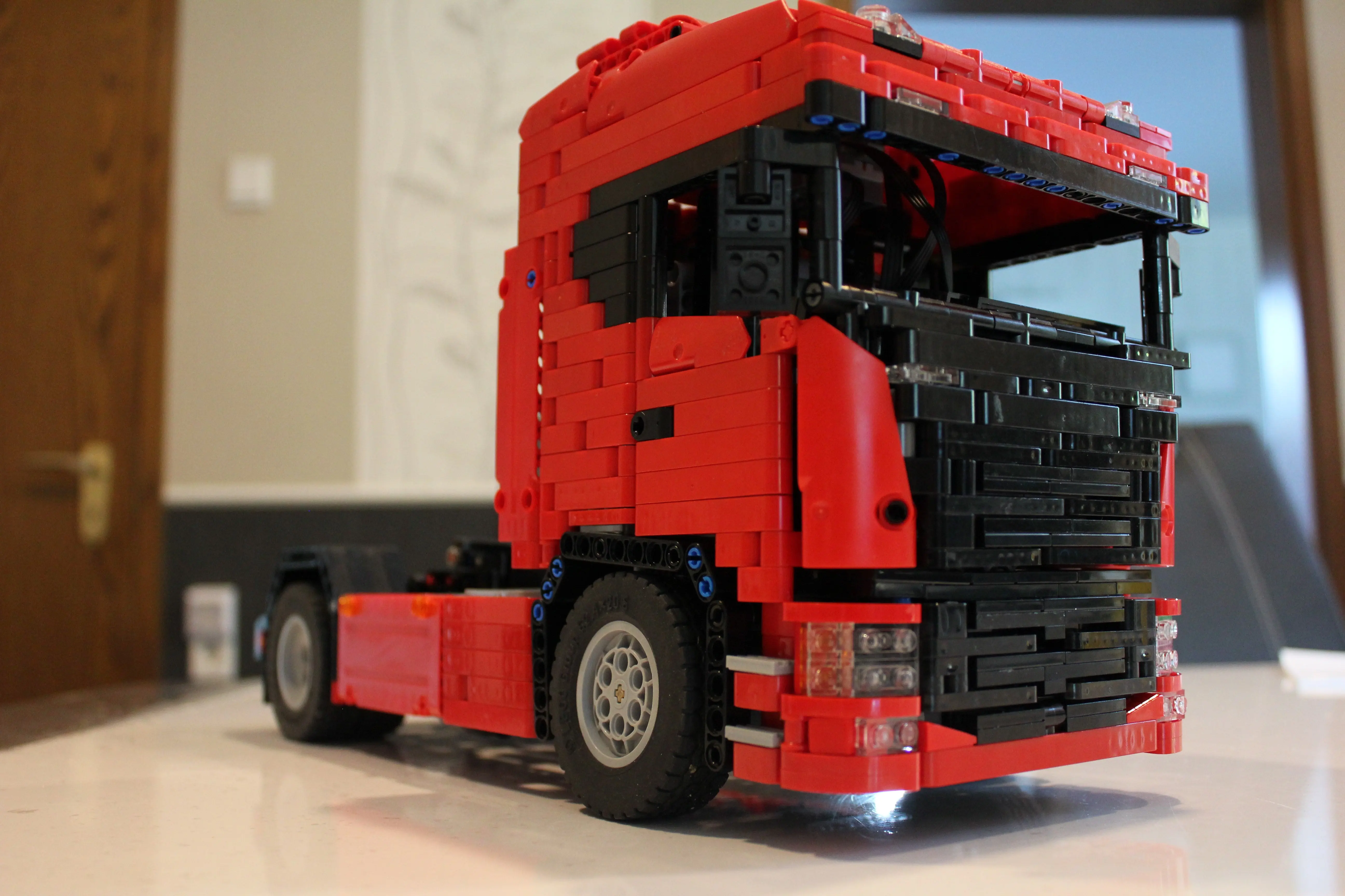 Технология строительного блока RC седельный тягач Скания MOC 6086 дистанционного