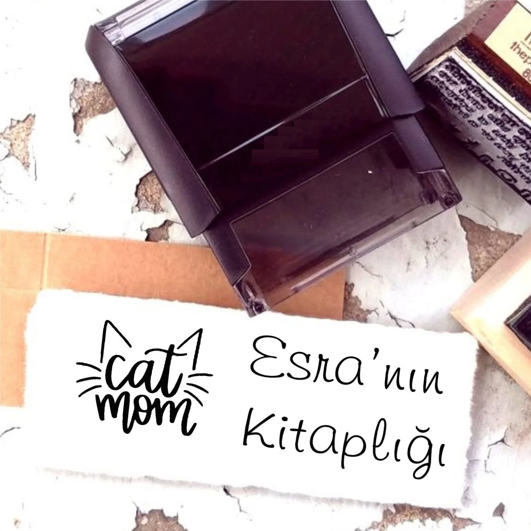 

Personalized Design Name Written Book Stamp-27