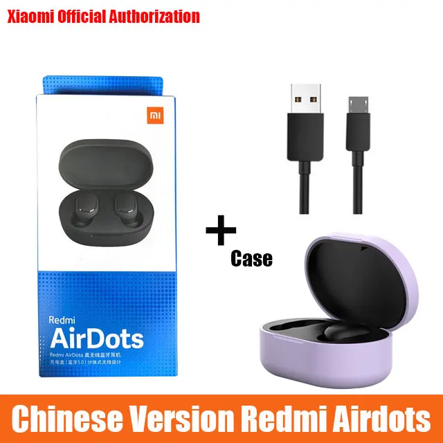 Xiaomi Redmi Airdots наушники-вкладыши TWS Bluetooth 5,0 наушники стерео Беспроводной активный Шум отмена с микрофоном громкой связи - Цвет: As the picture