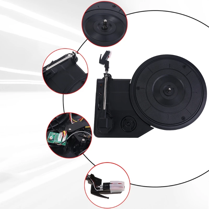 Hot 280mm Turntable Automatic Arm Return Pop It Lecteur Accessories ABS For Home Theatre System Lp Vinyl Record Dvd Vcd Player