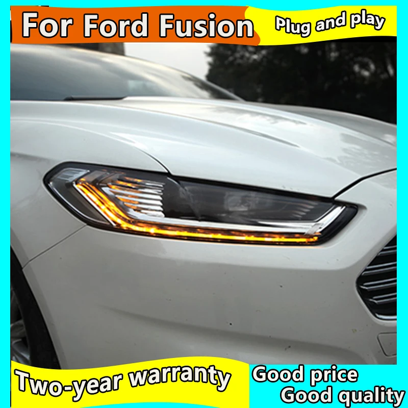 Автомобильный Стайлинг для Ford Fusion фар 2013- Mondeo светодиодный головной фонарь H7 D2H Hid динамический сигнал биксеноновый светодиодный луч аксессуары