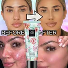 Водостойкая Матовая жидкая основа для лица BB крем контроль жирности основа 24-часовая одежда полное покрытие водонепроницаемый контурный макияж