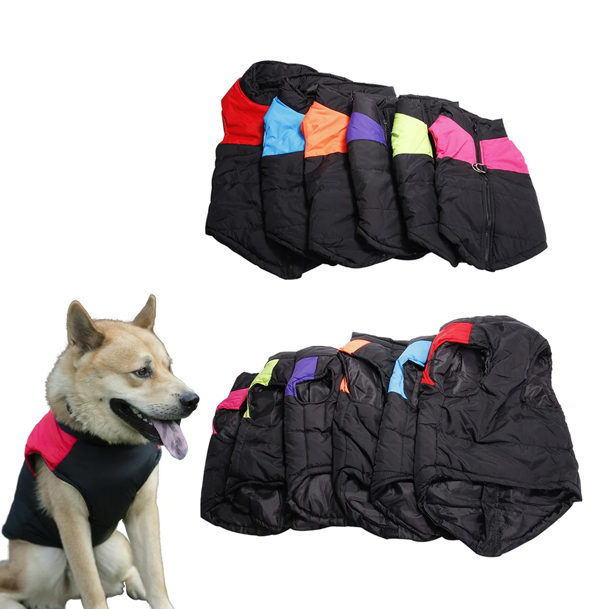 

Pet Dog Clothes Winter Warm Padded Waterproof Coat Pet Vest Jacket -40