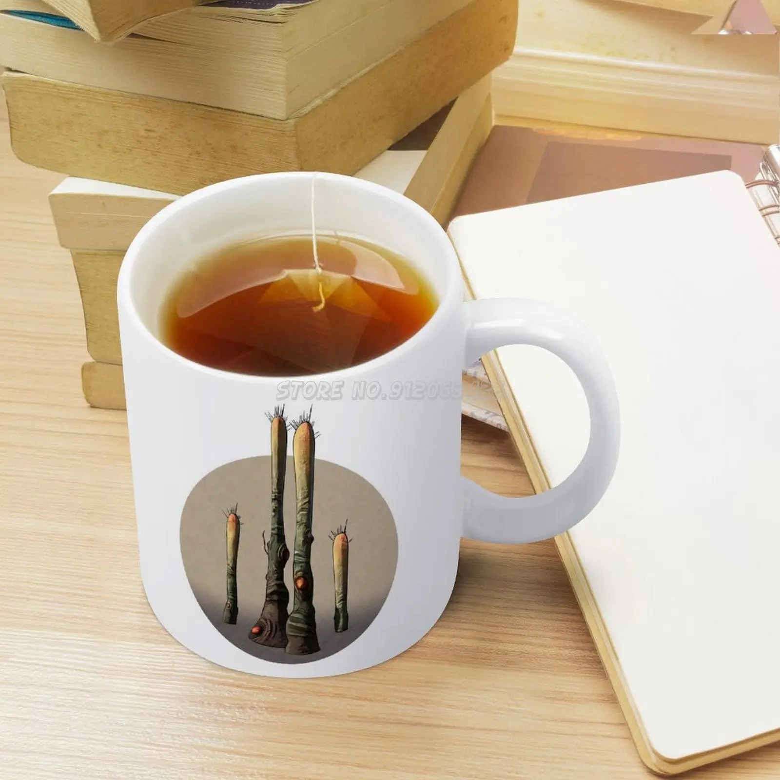 Цветочные кофейные кружки керамические персонализированные 11 унций белая