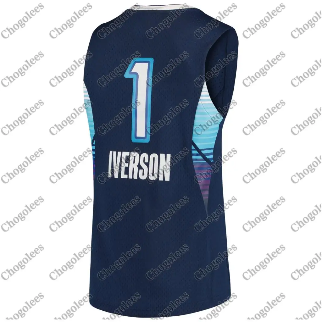 

Men Basketball Jersey Allen Iverson Eastern Conference Mitchell & Ness Hardwood Classics 2009 All-Star Game Swingman Jersey Navy