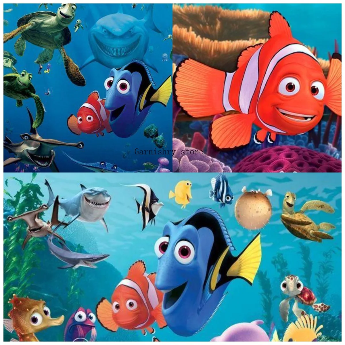 5D алмазная живопись сделай сам Dinsey Алмазная мозаика мультяшная фурнитура Nemo