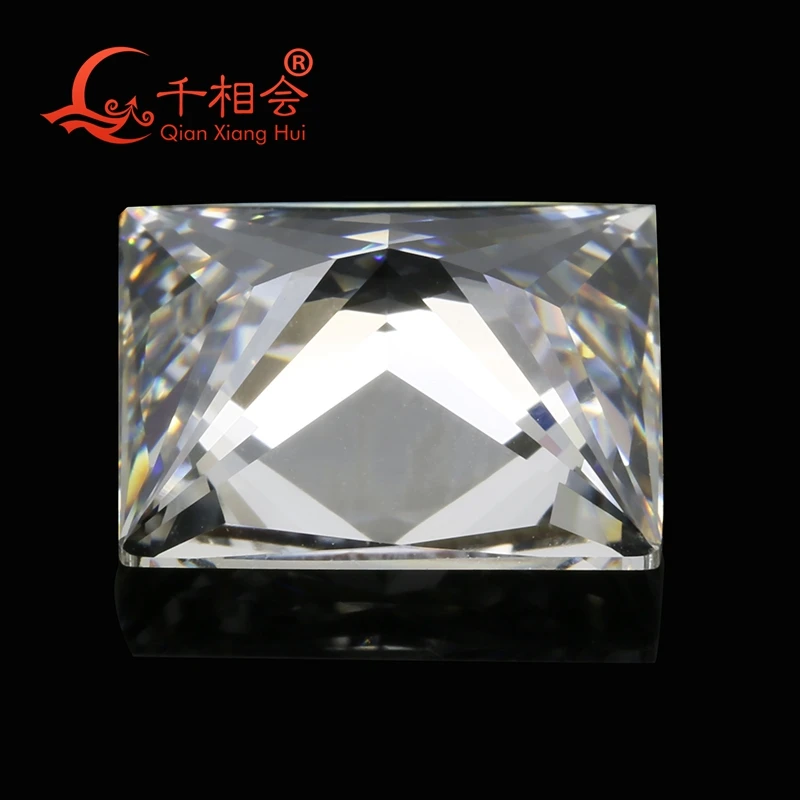 IJ желтовато-белый цвет прямоугольной формы для кубического циркония свободный CZ