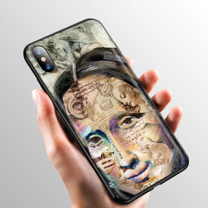 Мягкий силиконовый чехол YIMAOC Leonardo da Vinci для iPhone 12 Mini 11 Pro XS Max XR X 8 7 6 6S Plus 5 5S SE |