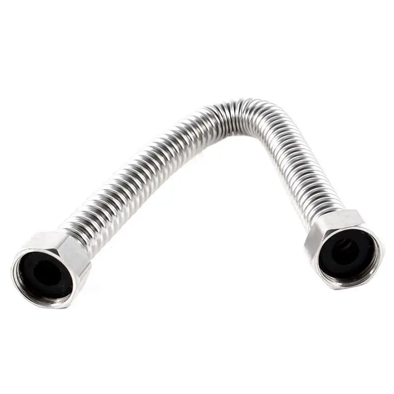

New-Bathroom 19mm Stainless Steel Shower Hose Shower Hose 30cm Silver