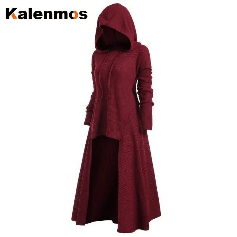 Плюс размер S-5XL платье с капюшоном повседневные свободные Стрейчевые платья